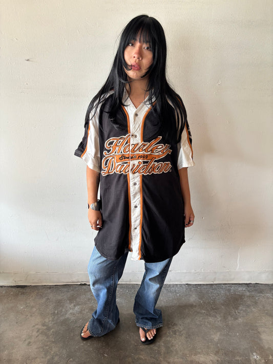 Vintage Harley Davidson Button Up Shirt