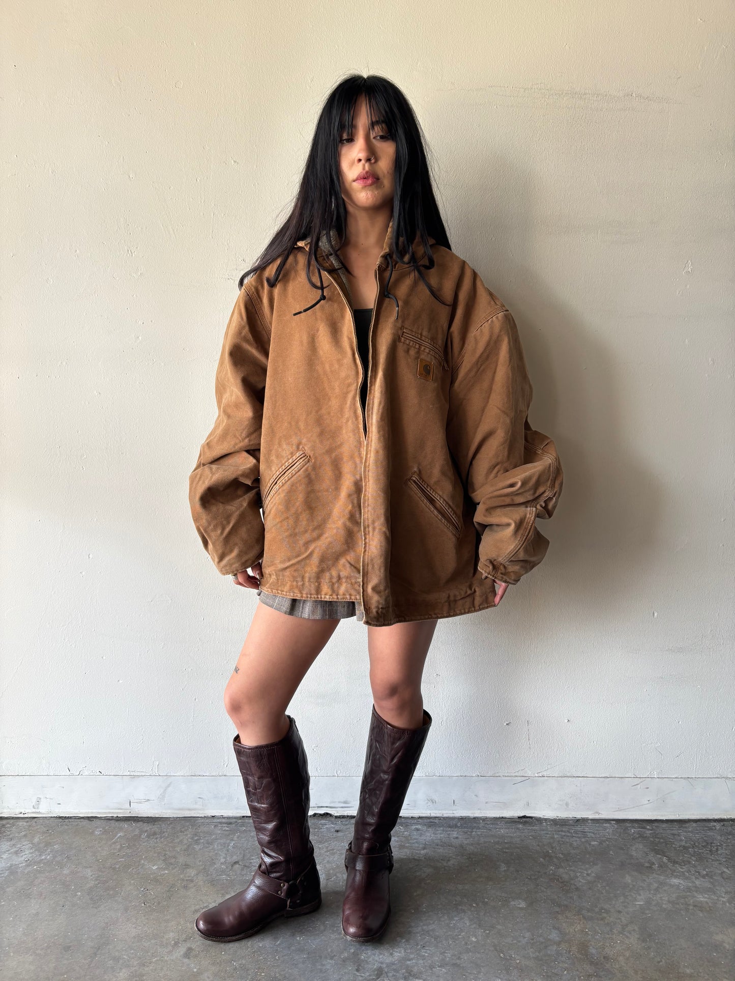 Vintage Carhartt Brown Sherpa Jacket