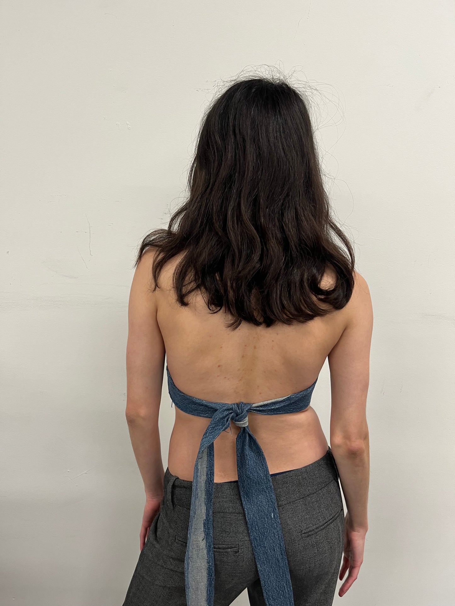 Reconstructed Levi’s Denim Halter Top