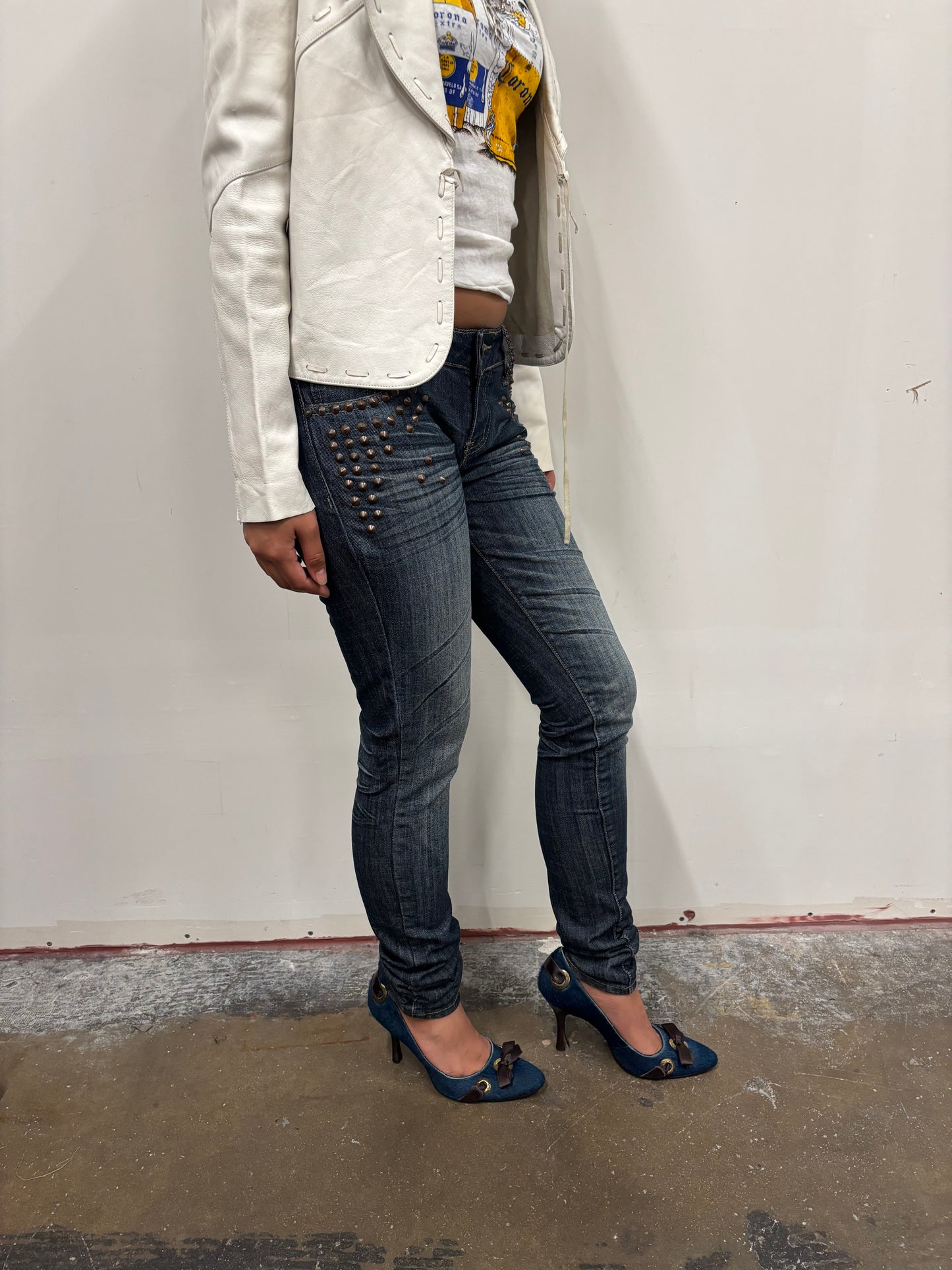 Vintage Studded Jeans