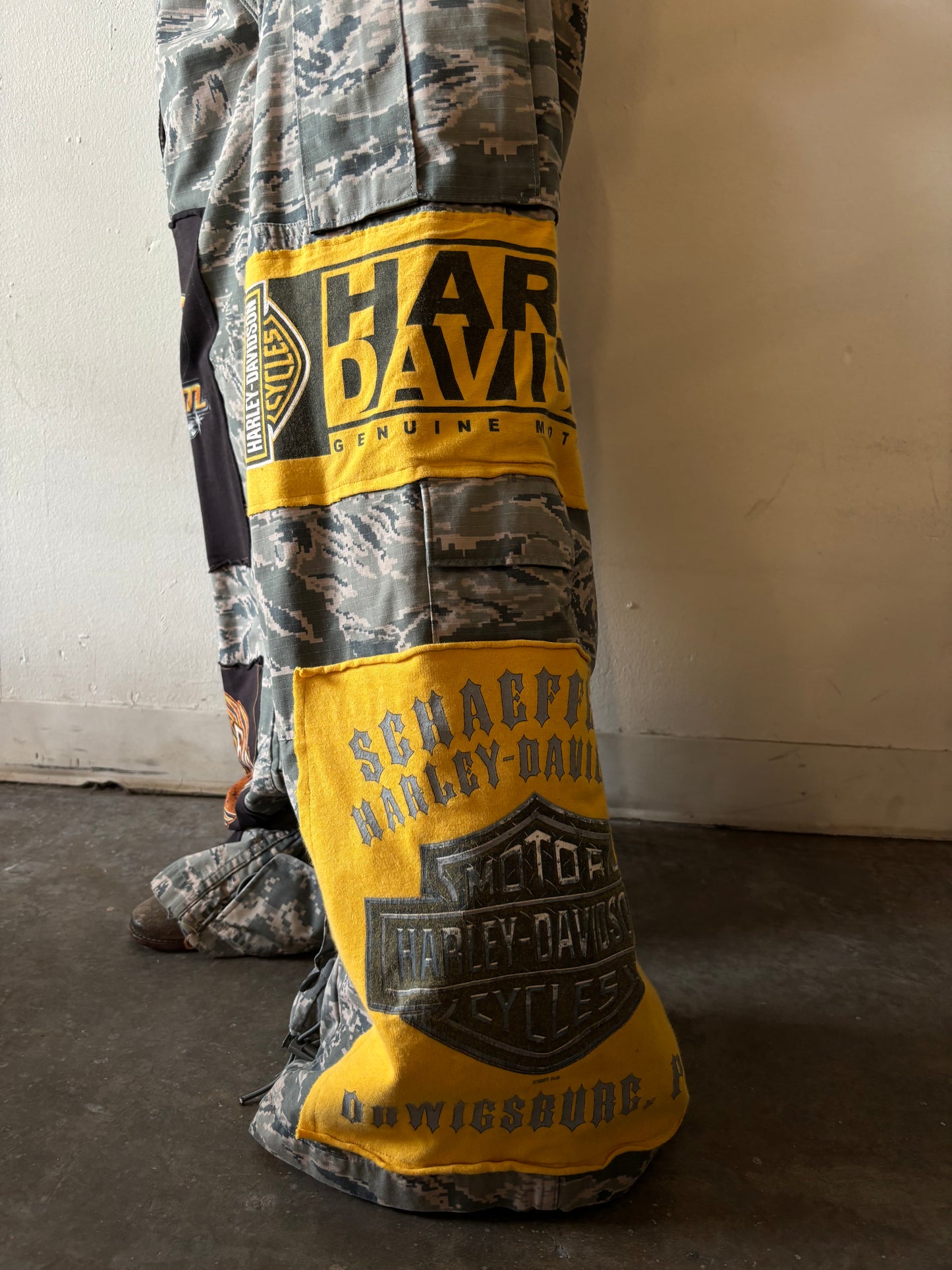 Reworked Camo Patchwork Pants