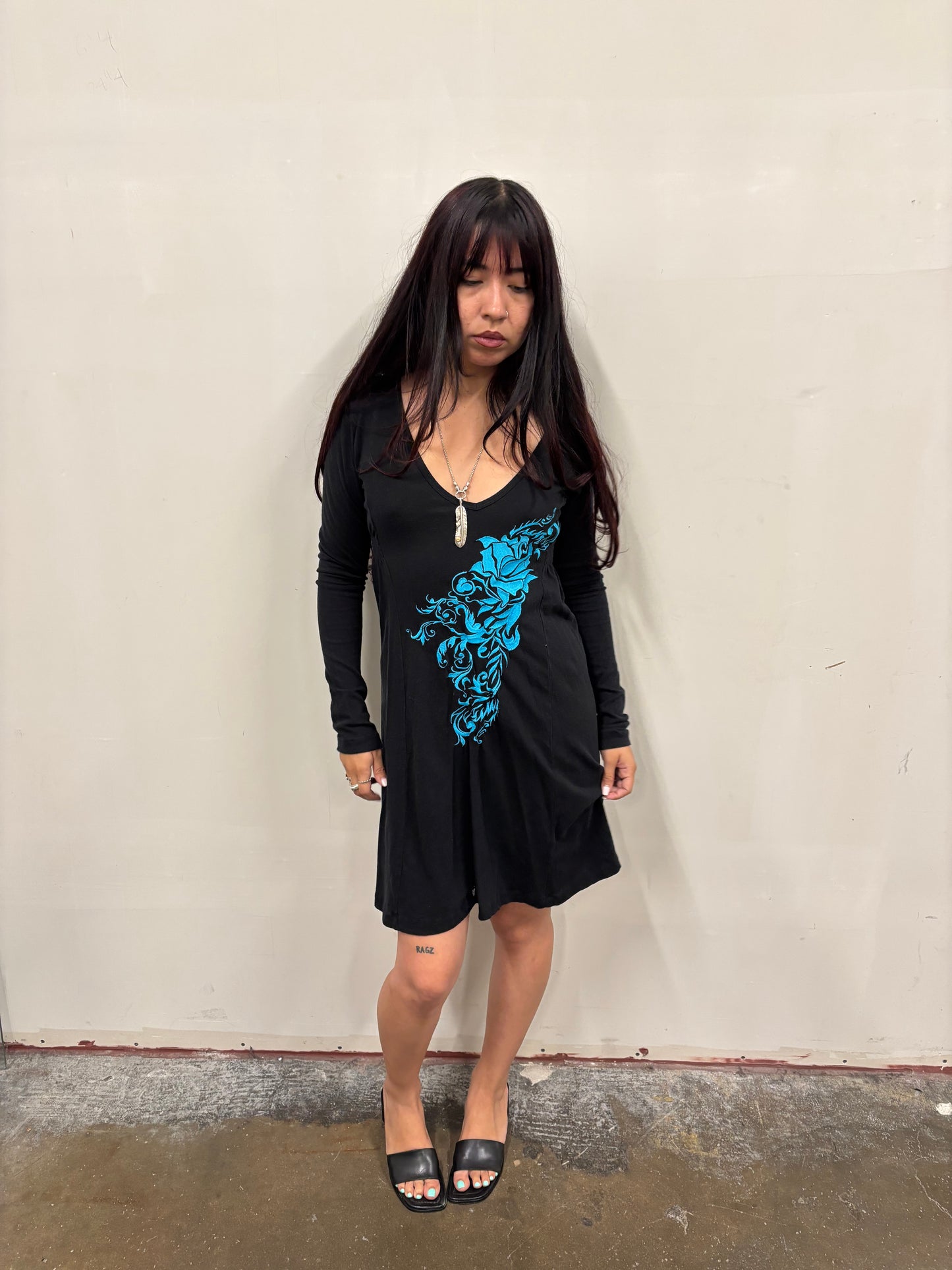Rose Embroidered Dress