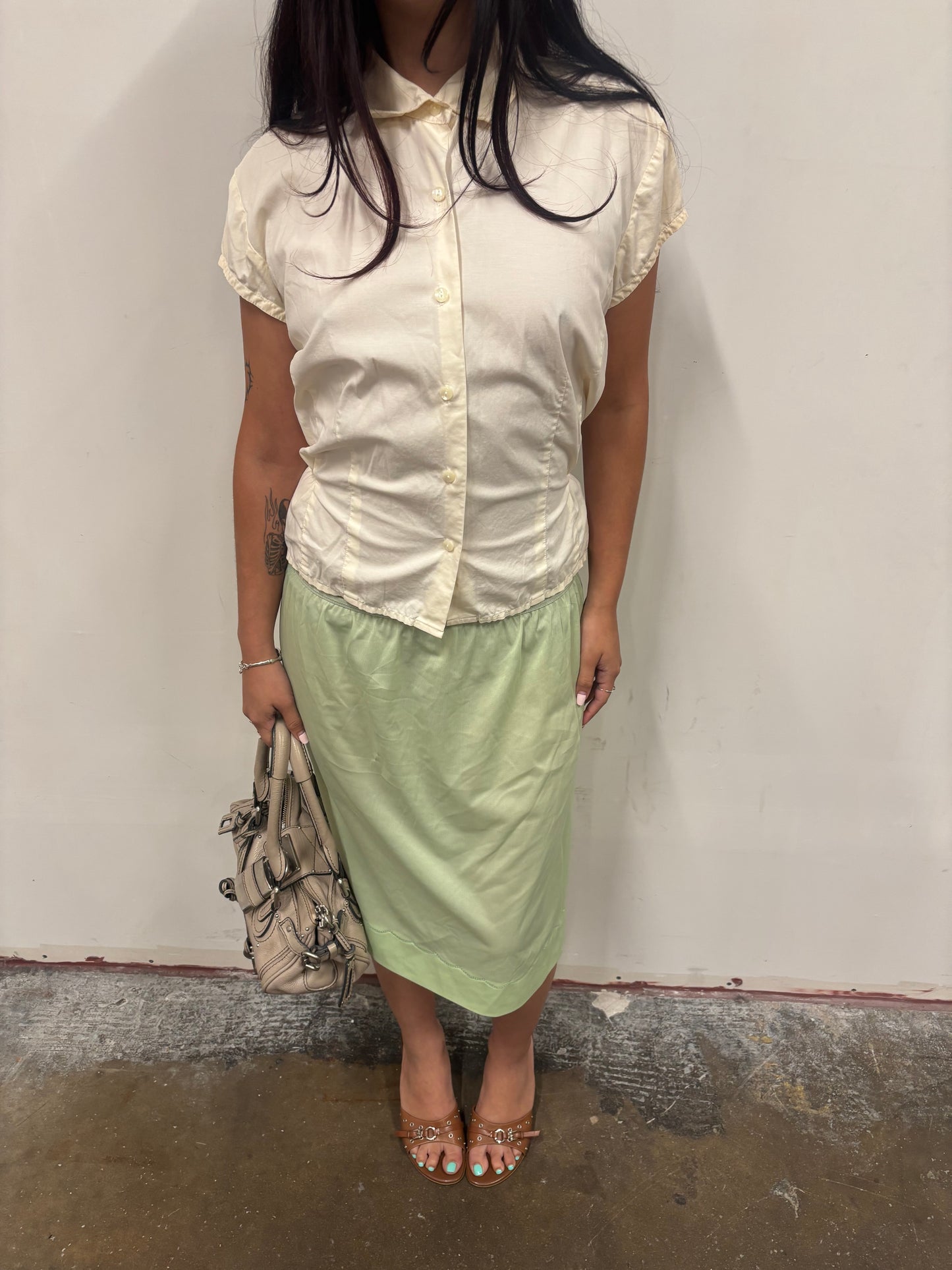 Ann Taylor Creme Top