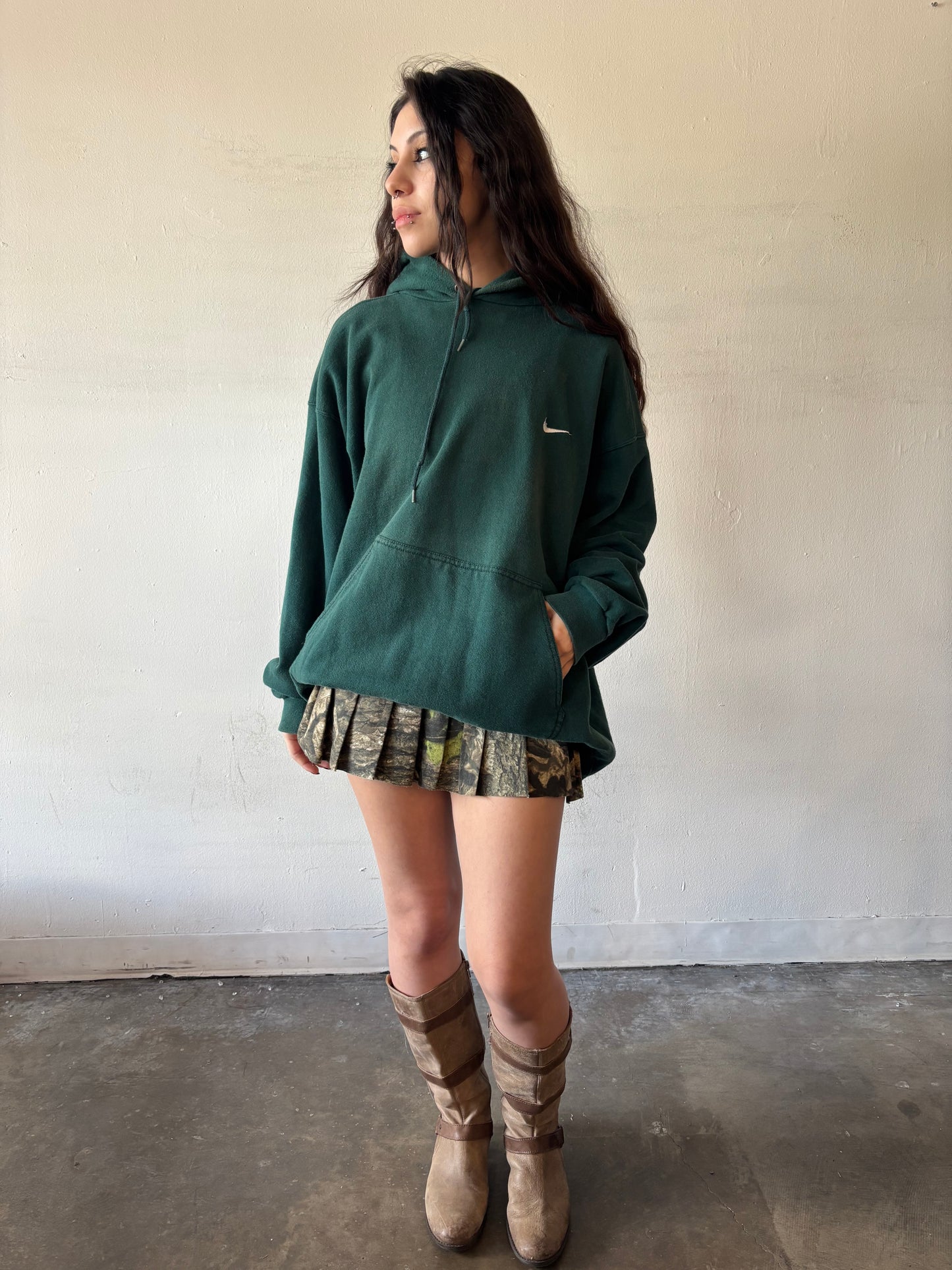 Vintage Green Nike Hoodie