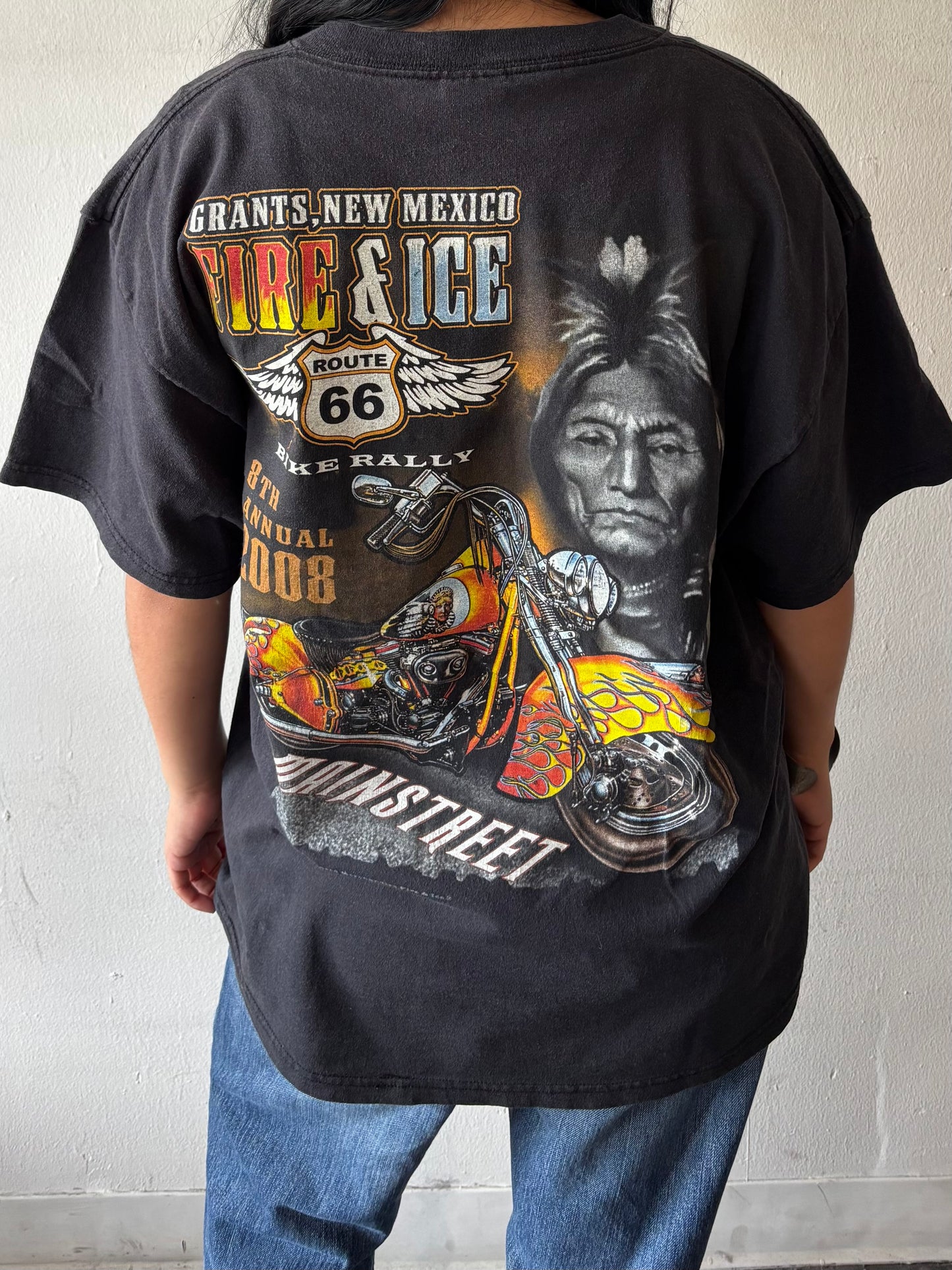 Vintage Fire & Ice Bike Rally Shirt