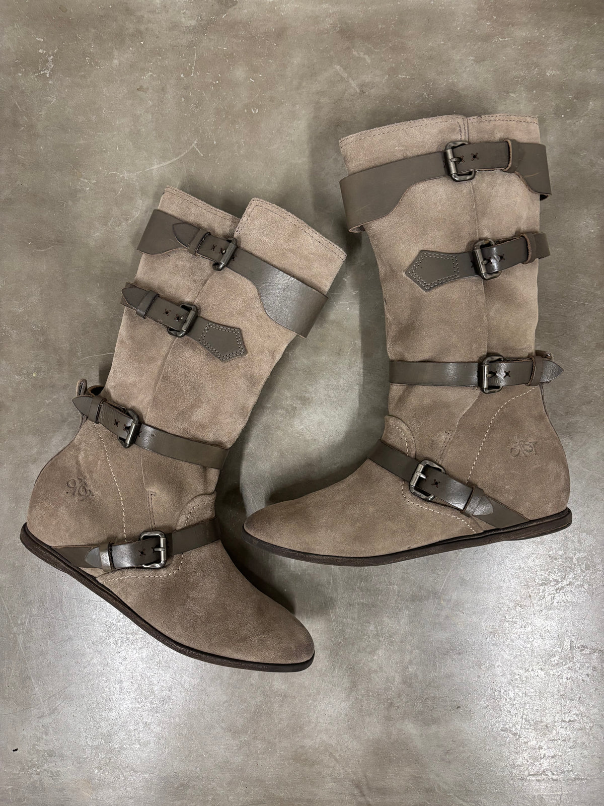OTBT Suede Buckle Boots