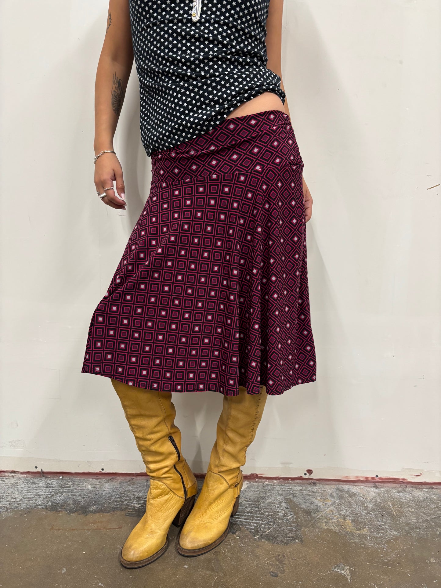 Vintage Maroon Skirt