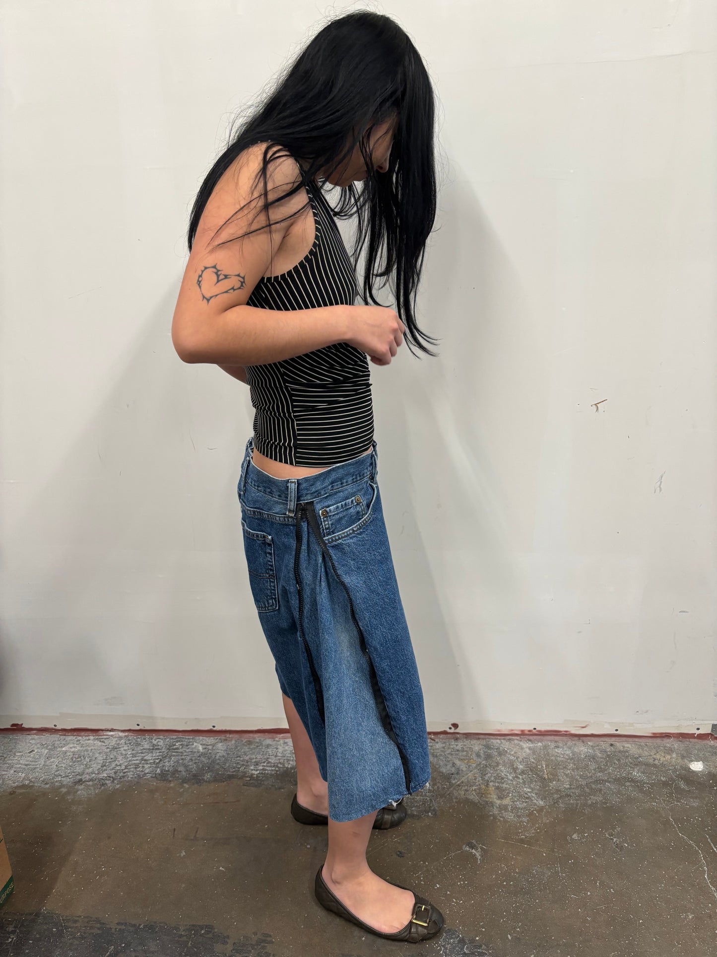 Carhartt Denim Jorts W/ Zipper