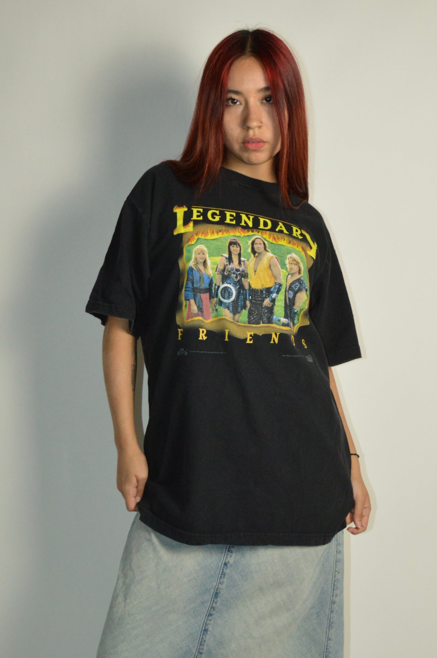 Vintage 1997 Legendary Friends Xena Warrior Princess Shirt