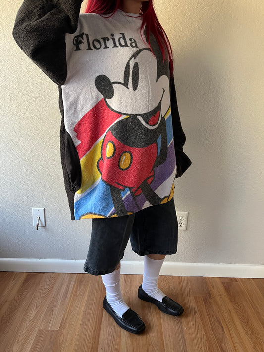 Reconstructed Mickey Mouse Florida Towel Hoodie