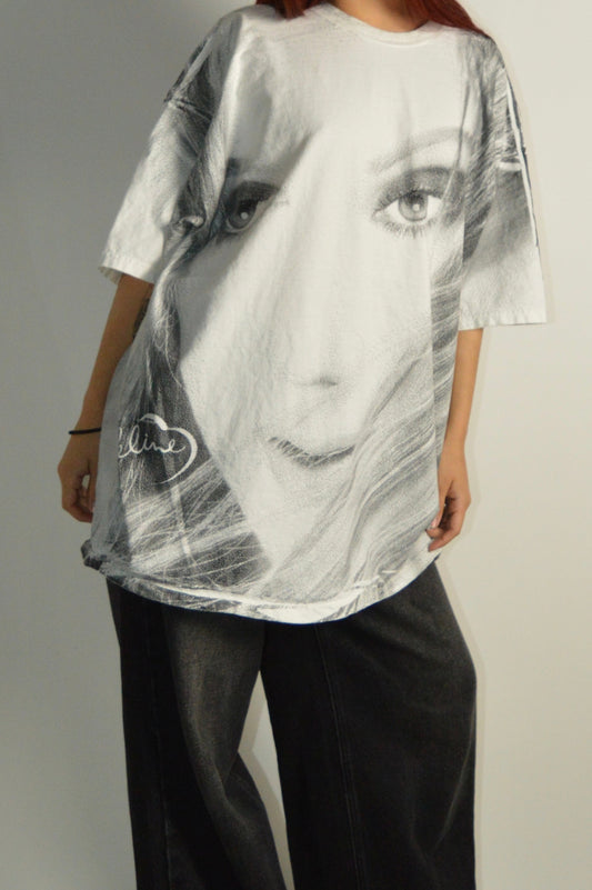Vintage Celine Face All Over Print Shirt