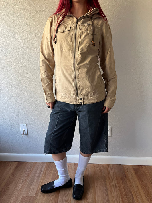 Vintage Beige Columbia Windbreaker Jacket