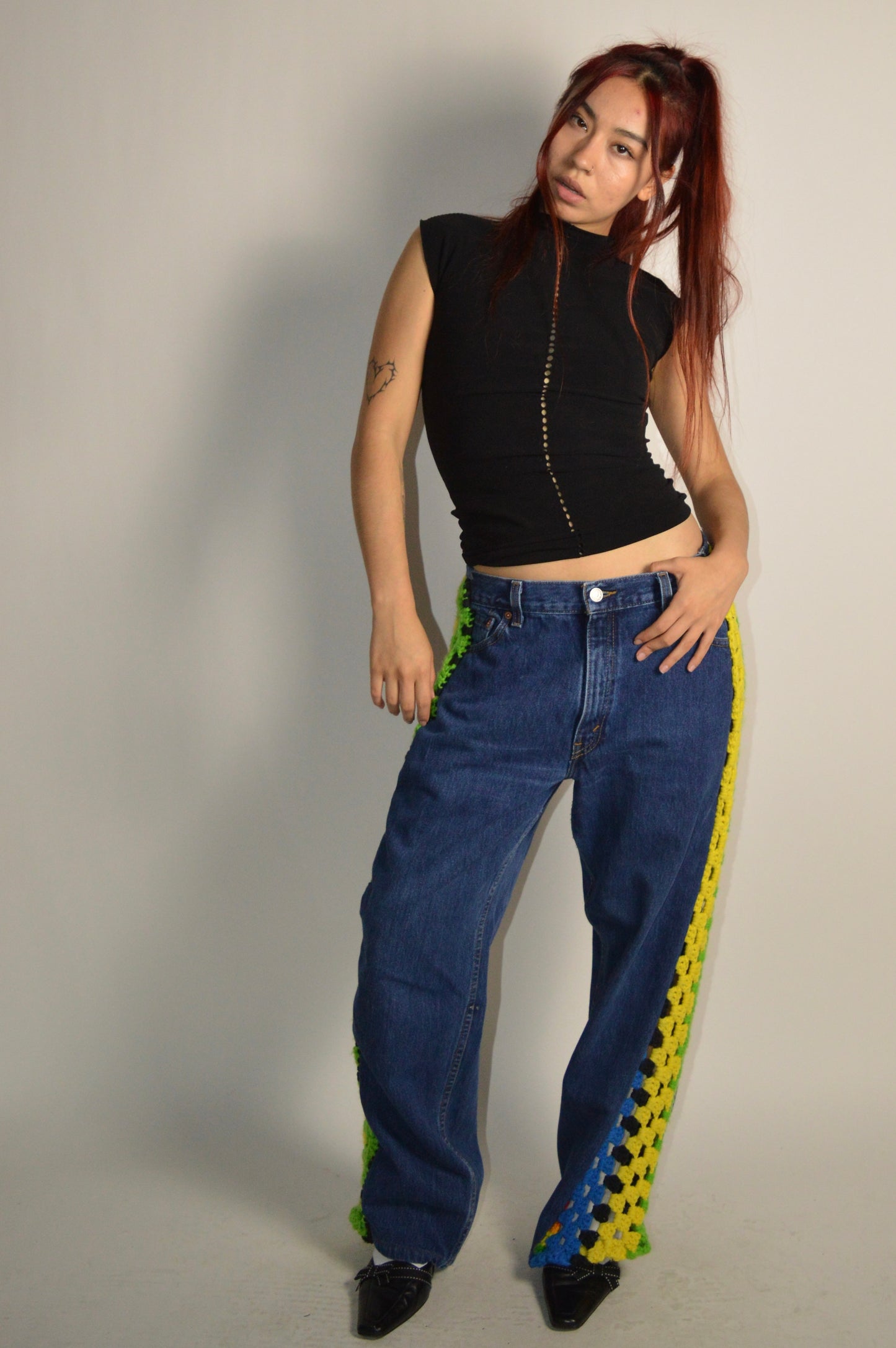 Reconstructed Levi’s Knit Denim Pants