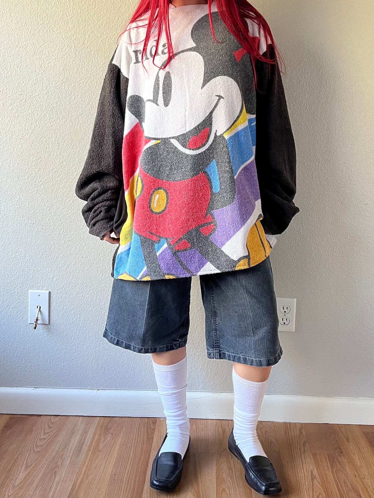 Reconstructed Mickey Mouse Florida Towel Hoodie