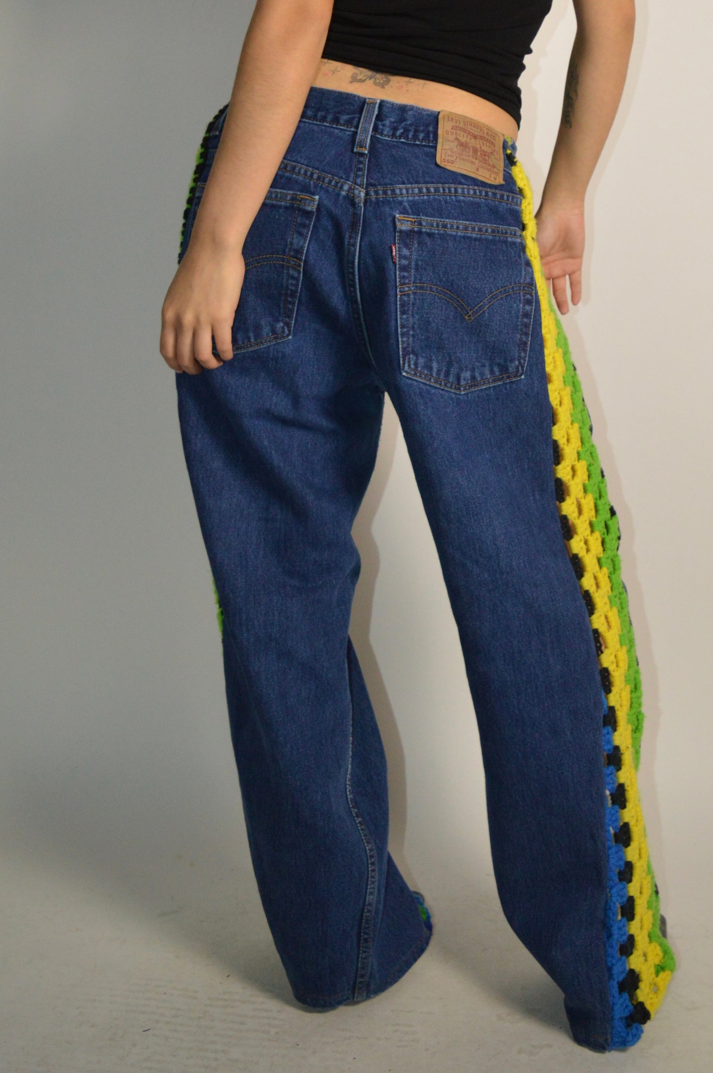 Reconstructed Levi’s Knit Denim Pants