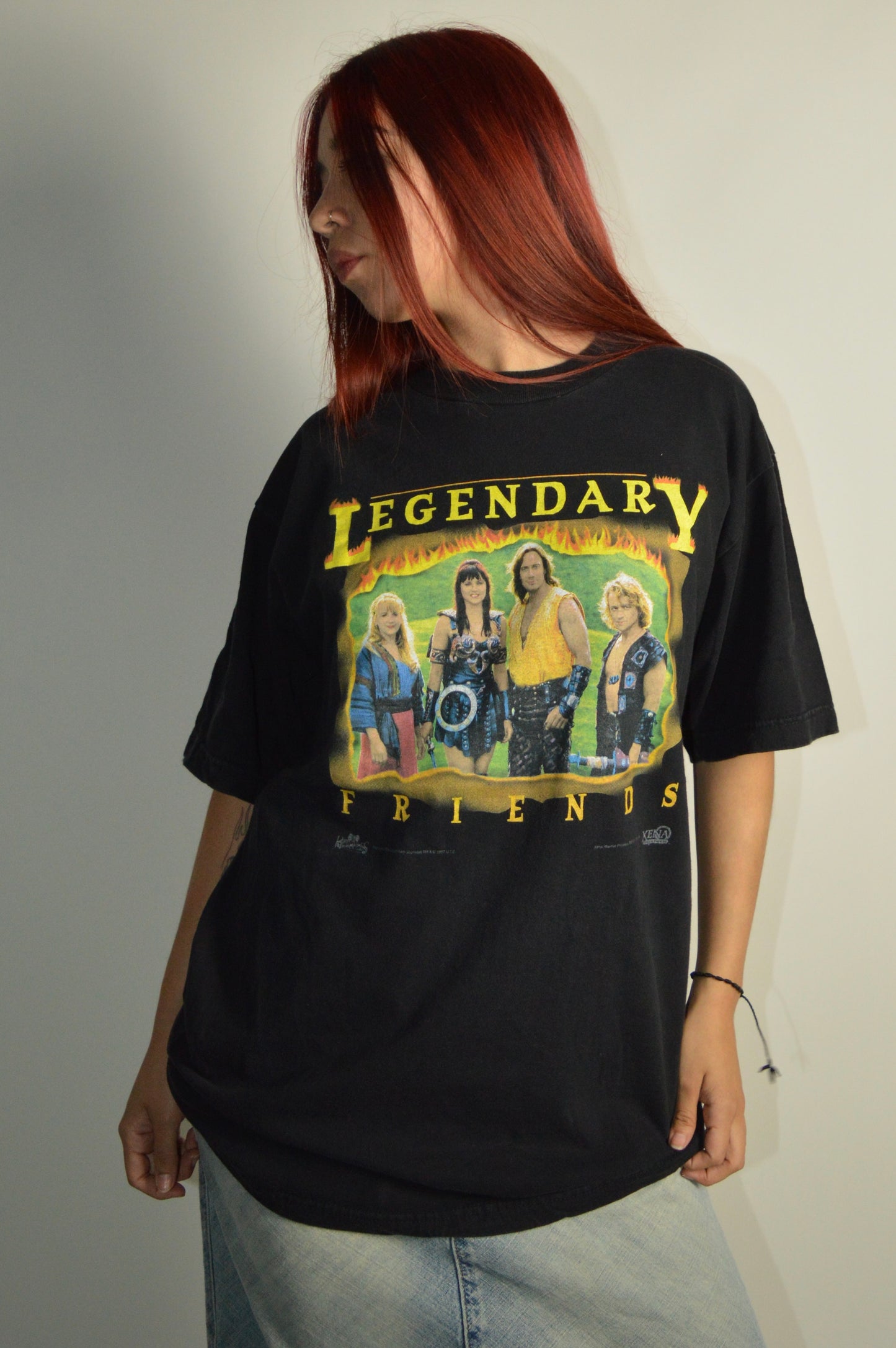 Vintage 1997 Legendary Friends Xena Warrior Princess Shirt