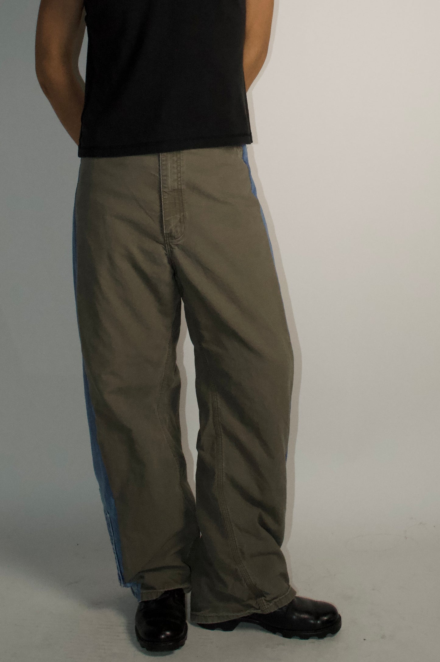 Reconstructed Carhartt Baggy Wide Denim Pants