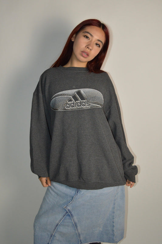 Vintage Grey Adidas Crewneck