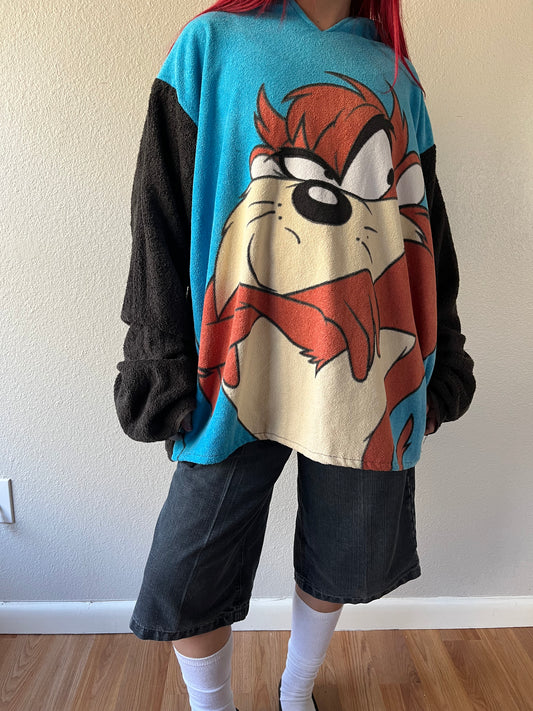 Reconstructed Taz Towel Hoodie