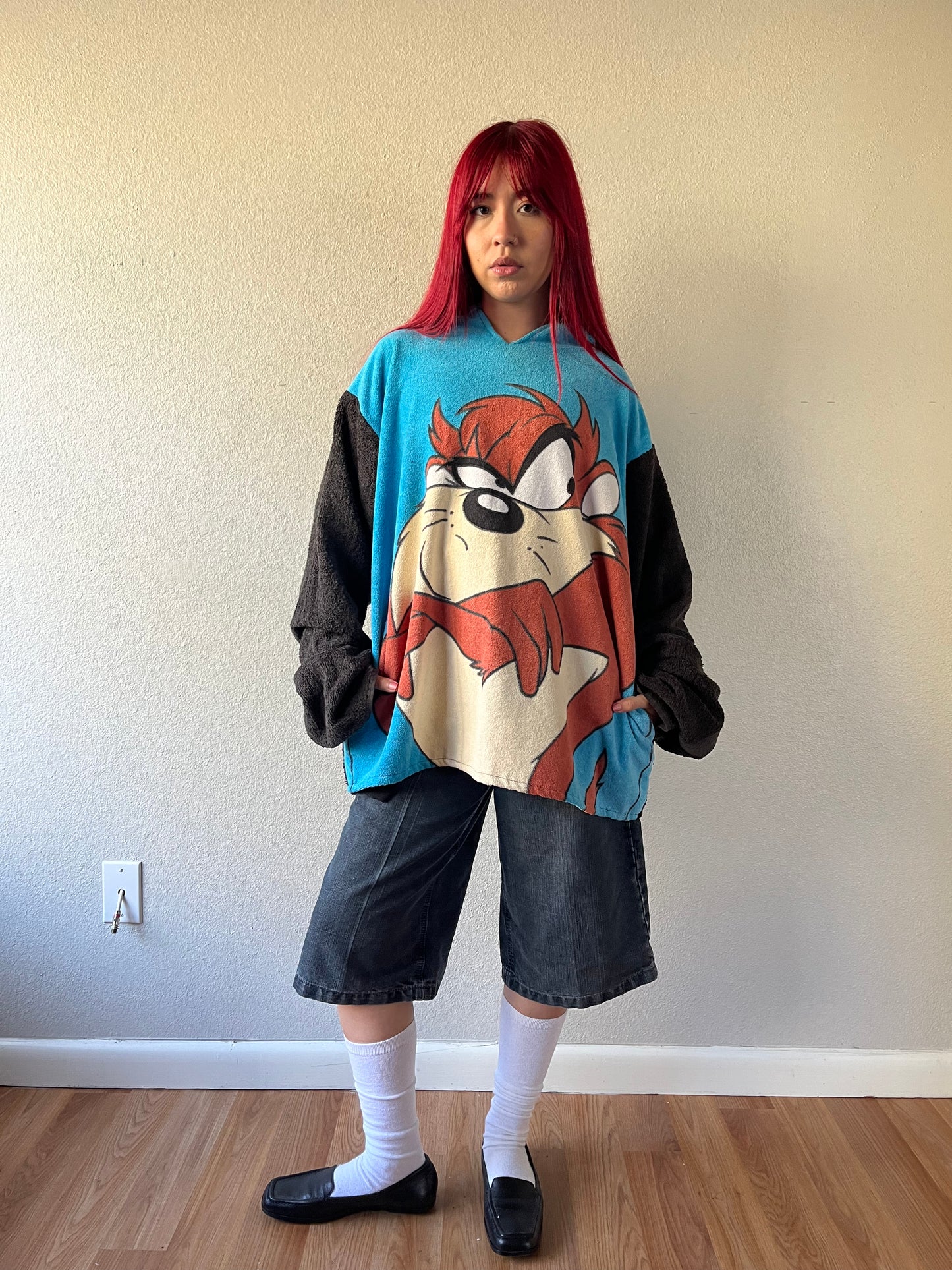 Reconstructed Taz Towel Hoodie