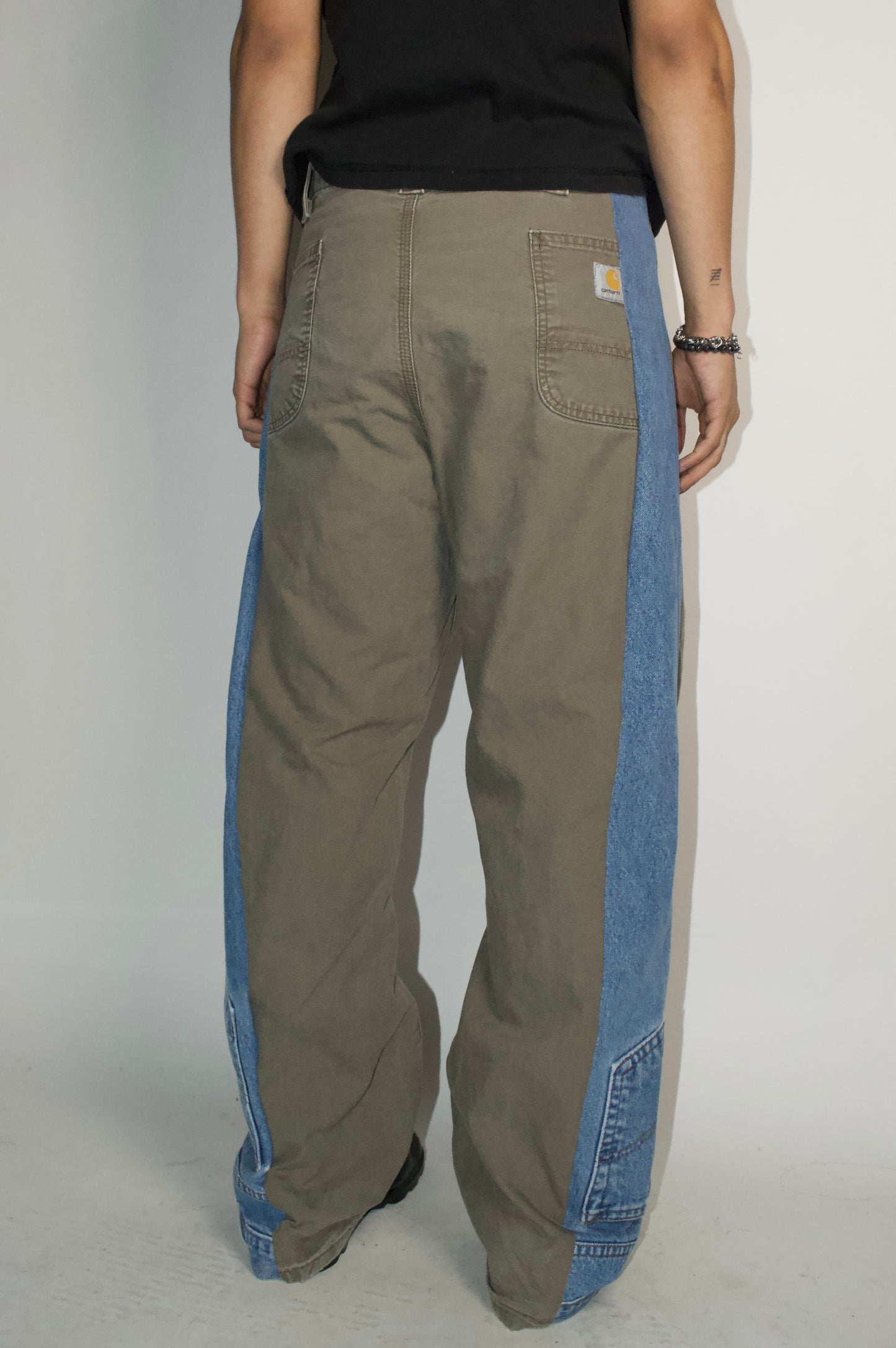 Reconstructed Carhartt Baggy Wide Denim Pants