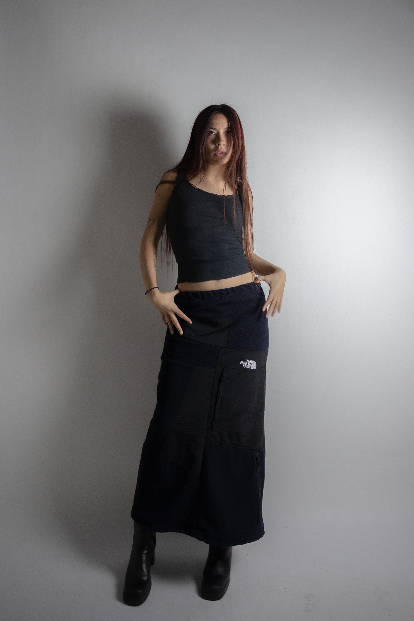 Reconstructed The North Face Maxi Skirt