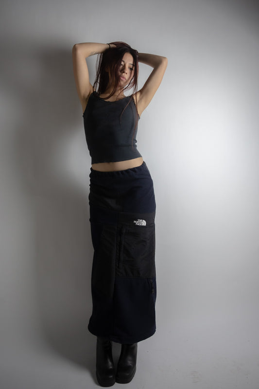 Reconstructed The North Face Maxi Skirt